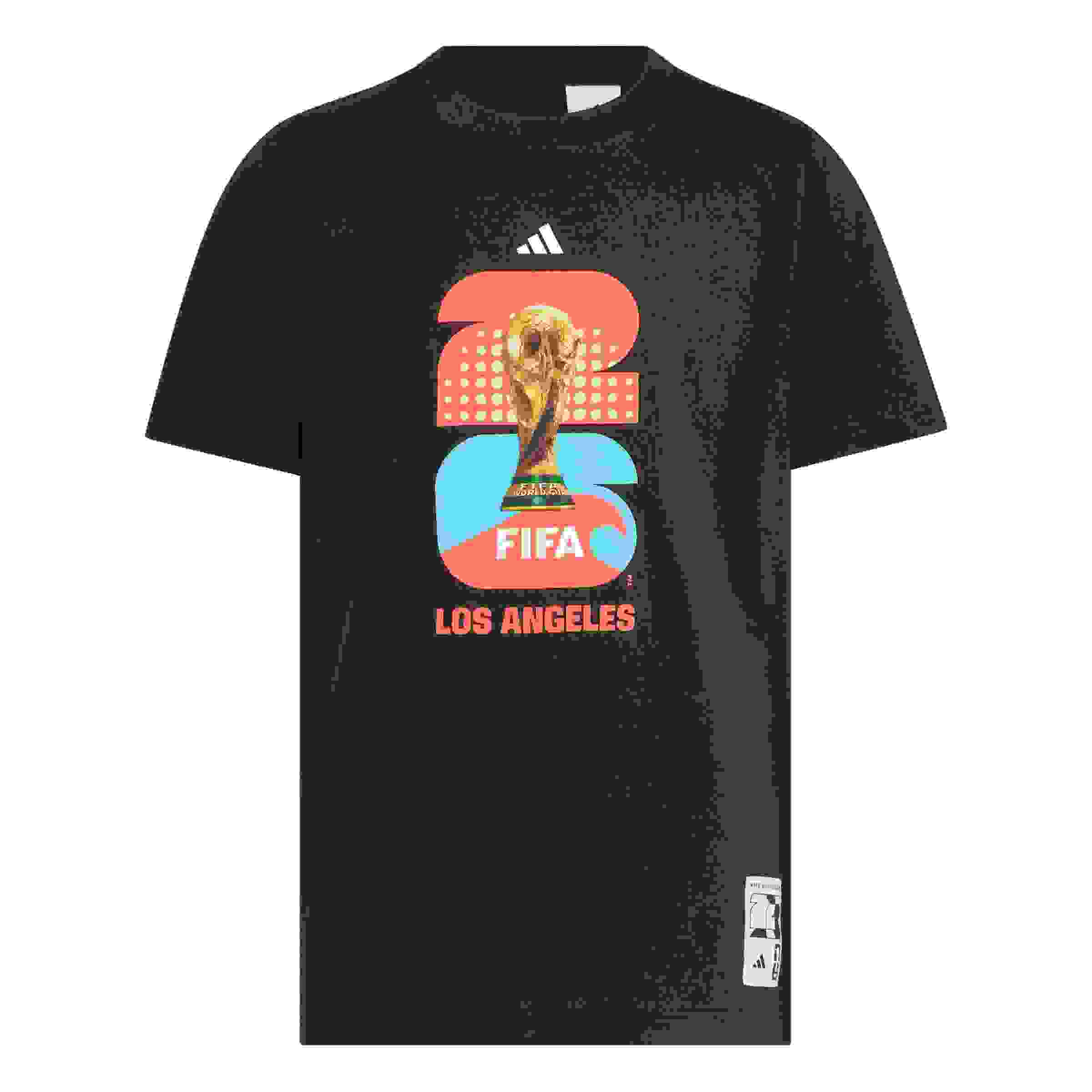 adidas FIFA World Cup 26 Host City Los Angeles Big Kids' Black Graphic T-Shirt